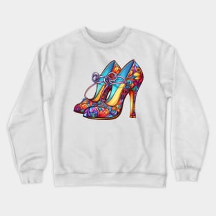 90s Retro High Heels Crewneck Sweatshirt